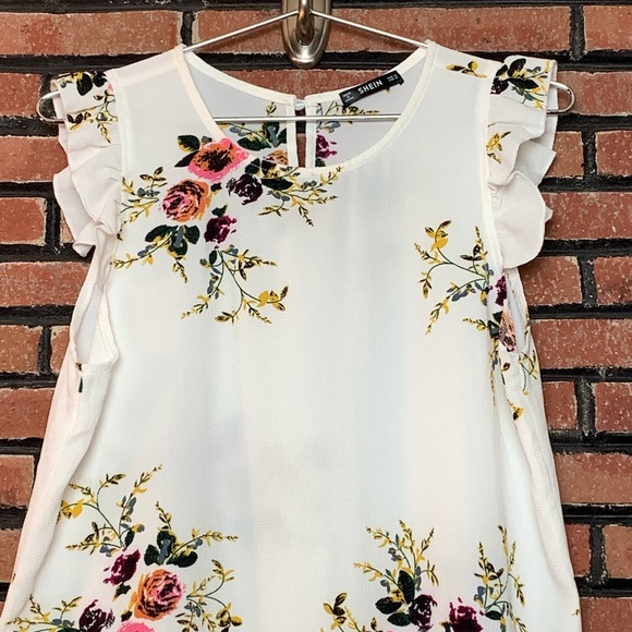 Shein  Cap Sleeve Blouse SZ - M - Picture 2 of 5